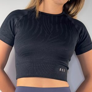 Zebra stripes crop top