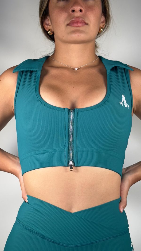 Set hot seamless top con cuello - Imagen 4